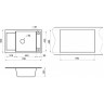 Кухонная мойка GRANULA GR-7806 турмалин 7806 TYPMALIH
